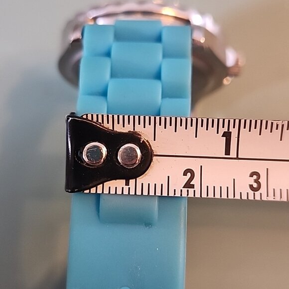 Teal Blue and Crystal Curations Womens Watch Stephanie Greenfield Needs Battery main image 8